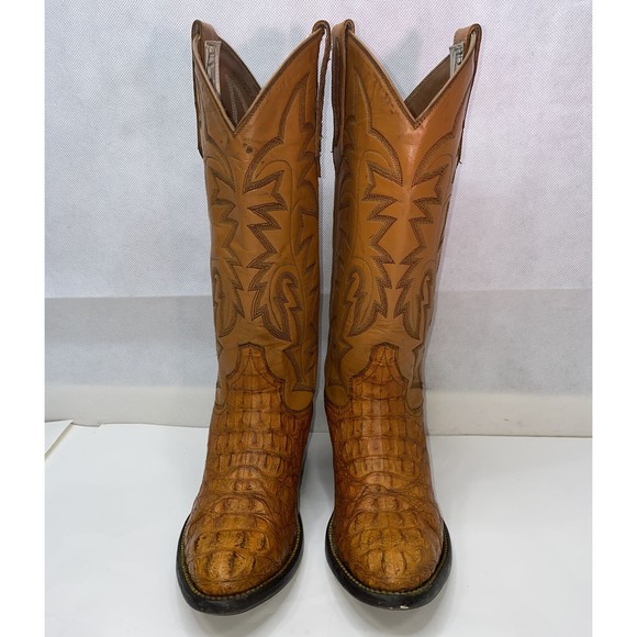 Roma’s Sz 5.5 Custom Exotic Caiman Western Boots - Picture 2 of 12